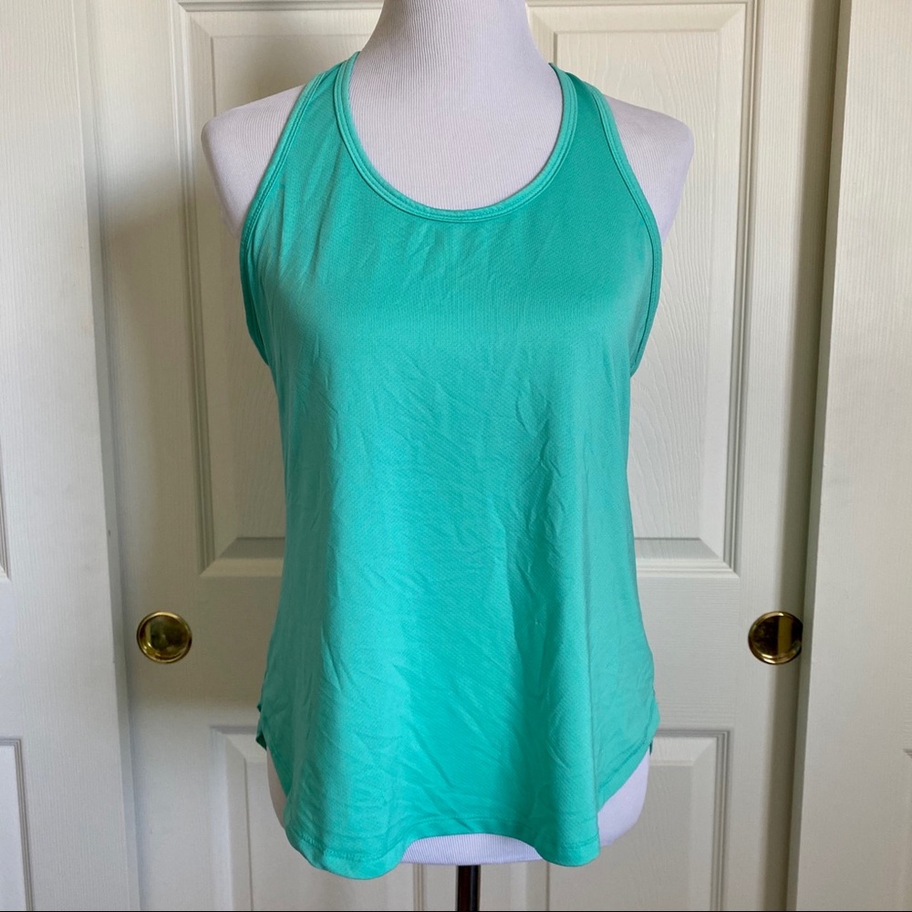 Old Navy Active Go-Dry Racerback Tank Top Sz M Mint Green Workout Gym